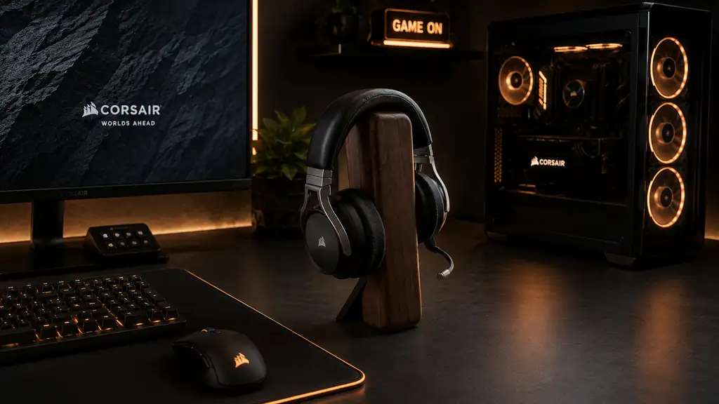 Headset Stand handmade by NUA Creations